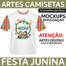 Festa Junina Camisetas Sublimação Total Artes Editáveis