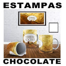 Artes Tema Chocolates Sublimação Canecas