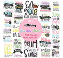 Kit Digital Lettering Frases Dia Das Mães + De 100 Frases