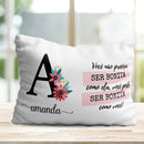 26 Arquivos Caneca E Almofada Alfabeto Floral Frase Editável