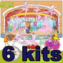 6 Kits Digital Scrapbook Angelina Bailarina Png 3d P Digital