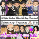 Kit Digital Wandinha Addams Cute Baby - Wednesday 2