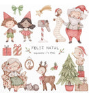 Kit Arquivo Digital Feliz Natal Aquarelado Ni Studio Em Png