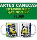 Pacote Artes Caneca Brasil Torcedor Flork 50 Arquivos Png
