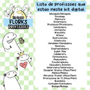 Kit Digital Flork Profissão Memes Sem Fundo Lt4 Arquivos Png