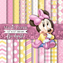 Arquivo Digital Kit Minnie Baby Rosa