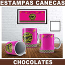 Artes Tema Chocolates Sublimação Canecas Páscoa