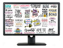 Kit Arquivos Digitais Frases Motivacionais Png - Lettering