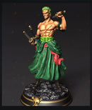 One Piece Roronoa Zoro Stl/obj Para Impresión 3d