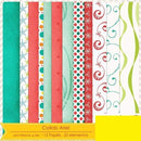 7 Kits Scrapbook A Pequena Sereia Ariel Papel Digital Brind