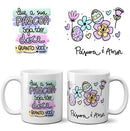 Estampas Frases Coloridas Sublimação Canecas Páscoa Mockups