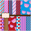 5 Kits Papel Alice No Pais Das Maravilhas Digital + Brinde