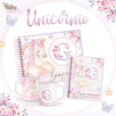 kit sublimaçao e encadernaçao agenda caneca - UNICÓRNIO