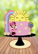 Topo De Bolo Minnie E Sol- Arquivo Digital