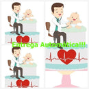 Arquivo De Corte Topo De Bolo - Pediatra - Digital