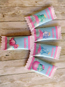 arquivo silhouette dinossauro - bala personalizada Dinossauros Rosa