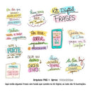 Estampas Frases Coloridas Motivacionais Sublimação Mockups