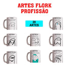 Pacote De Artes Digitais Canecas Flork Meme 20 Profissões