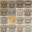 32 Convites Rendados + 140 Forminhas Doces Silhouette Cameo