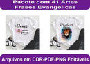 Estampas Com Frases Evangélicas Para Sublimação