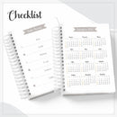 Agenda Checklist Masculina Azul - Arquivo Digital