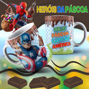 12 Artes Para Caneca Heróis Da Páscoa Em Corel
