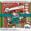 Natal Kit Digital Scrap Personalizado Digital Arquivo 152