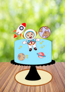 Arquivo De Corte Topo De Bolo Astronauta Cute E Planetas