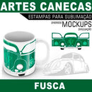 Pack Artes Fusca Canecas Mockups Corel Png Estampas