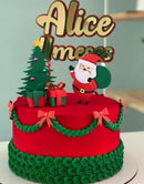 Arquivo De Corte Topo De Bolo Papai Noel 3 Camadas Presentes - Studio