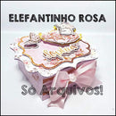 Arquivo Digital Silhouette Elefantinho Rosa