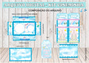Arquivo Digital Kit Cineminha Aquarela Menina Jpeg/ Pdf