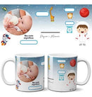Estampas Nascimento Recem Nascido Sublimação Canecas Mockups