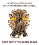 Vector Corte Láser Jesús De La Misericordia Archivo Digital