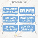 Argentina Futbol Mundial + Props De Regalo ** Editable **