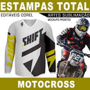 Camisetas Total Motocross Moto Artes Estampas Editáveis