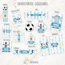 Argentina Futbol Mundial + Props De Regalo ** Editable **