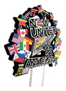Arquivo De Corte Topo De Bolo Now United Studio,pdf E Svg