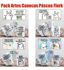 Kit Digital Canecas Flork Páscoa