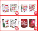 Pacote 12 Estampas Natal - Arte Caneca Sublimação + Brinde