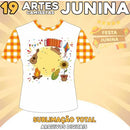 Pack Artes Festa Junina Camisetas Sublimação Total Estampas