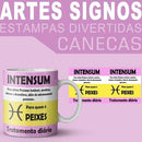 Estampas Canecas Signos Divertidos Sátiras Humor Mockups