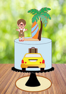 Topo De Bolo Viagem Praia - Arquivo Digital