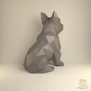 Bulldog Francés- Archivo Digital Papercraft Papel  Pdf