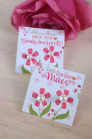 Card Brincos Flor Dia Das Mães - Arquivo Digital