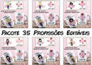 35 Artes De Profissões Femininas Para Canecas De Porcelana