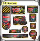 Arquivo Etiqueta Escolar Dinossauros 10 Studio, Pdf, Png Dxf