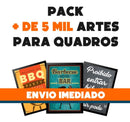Pack + De 5 Mil Artes Para Quadros + Brinde (kit Sublimação)