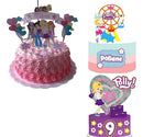 Arquivo  Corte Topo De Bolo - Polly Pocket 03 Temas Combo