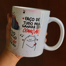 Estampa Caneca Por Você Eu Bebo O Mar De Canudinho Atravesso